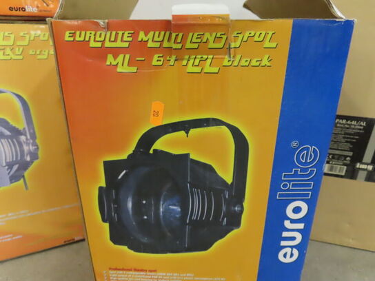 4 stk. Parlamper - EUROLITE og STAGE LINE