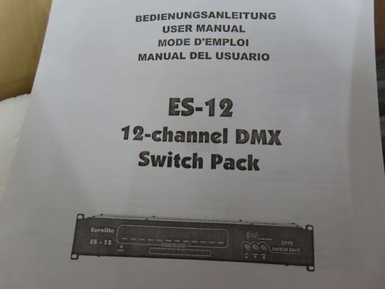 12 kanals dmx switch pack EUROLITE ES-12 DMX