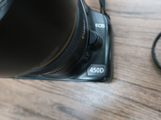 Digitalkamera CANON EOS 450D m. 2 optikker & AOKA rejsestativ