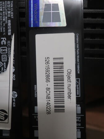 15 stk. tynde klienter HP inkl. div. beslag (se billeder)
