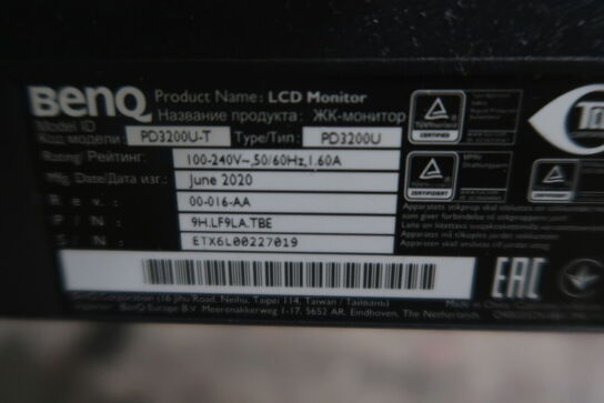 32" PC skærm, BENQ PD3200U-T