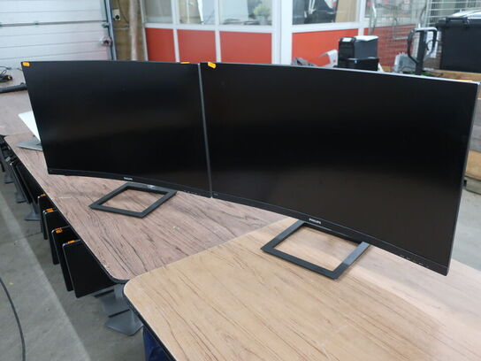 2 stk. 32" PHILIPS 325E Curved skærme