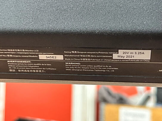 34" PHILIPS skæm 345E2AE/00