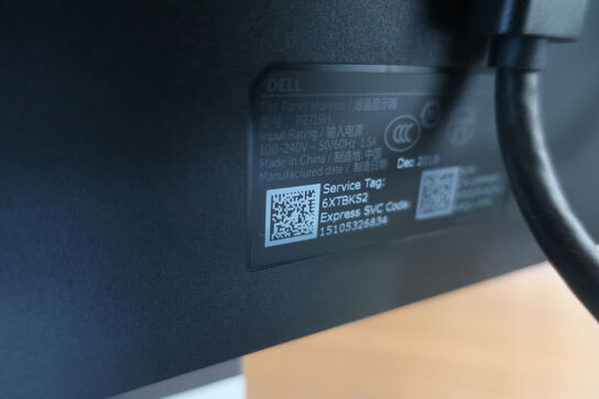 2 stk. monitor DELL P2719H, mus, tastatur og headset