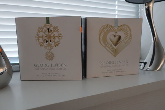 2 stk. lamper og julepynt GEORG JENSEN 