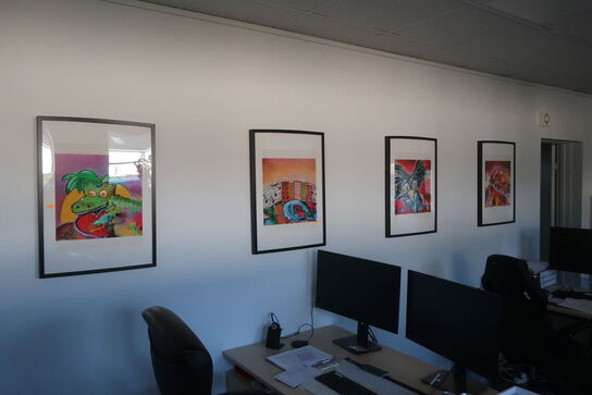 5 stk, billeder og kort