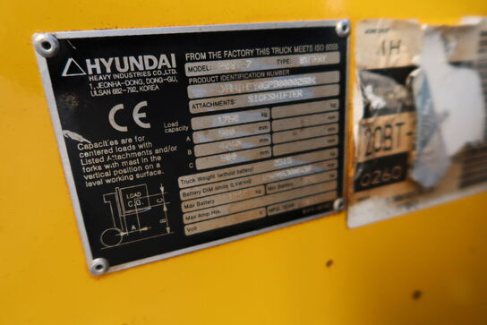 3-hjulet El-Gaffeltruck HYUNDAI 20BT-7