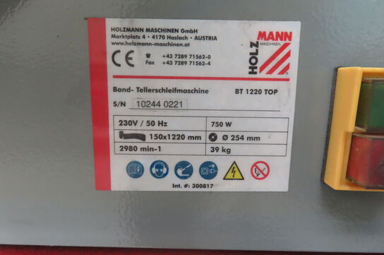 Båndsliber HOLZMANN BT1220 TOP