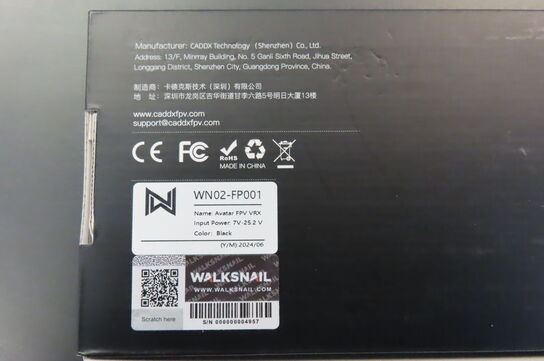 Avatar FPV VRX + HD PRO KIT WALKSNAIL 