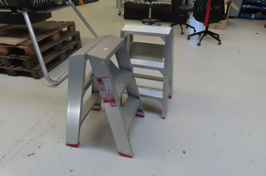 2 stk. Alu stiger JUMBO 