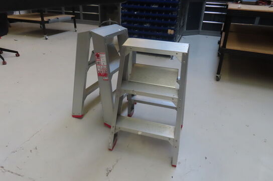 2 stk. Alu stiger JUMBO 