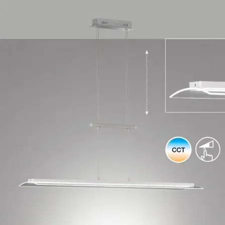 Fischer og honsel nana led krom pendel m. lysdæmper cct(ubrugt)