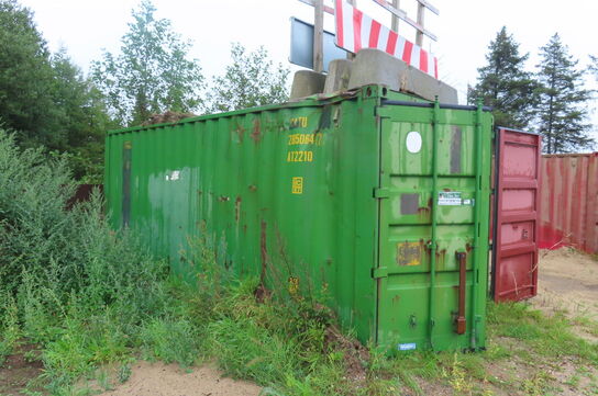20' container uden indhold