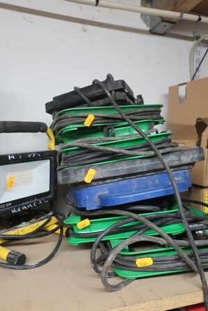 7 stk. arbejdslamper 