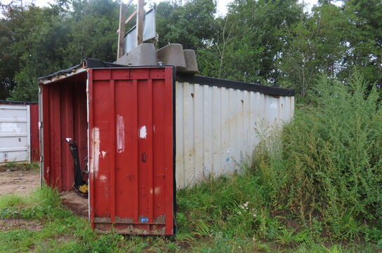20' container uden indhold