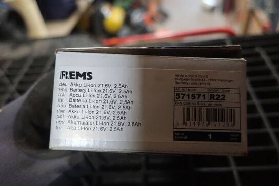 Batteri REMS Akku Li-Ion 21,6V
