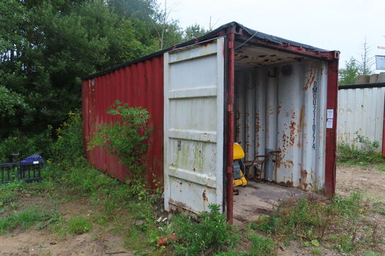 20' container uden indhold