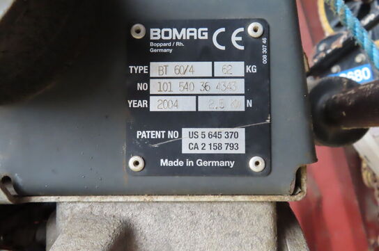 Jordstamper BOMAG BT 60/4