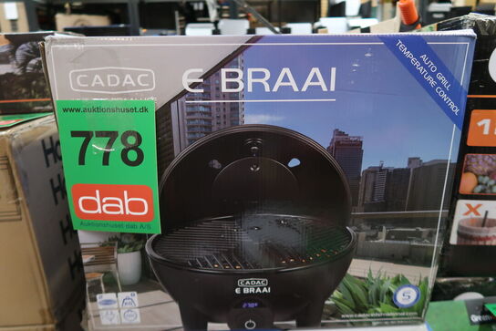 CADAC E-Braai el-grill bordmodel Ø40 cm 2300 Watt/230 Volt