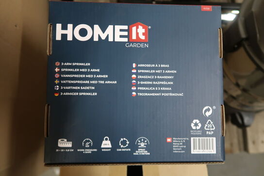 5 stk. HOME It Garden sprinkler med 3 arme