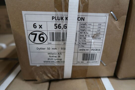132 pk. Kawasaki dykkere 50 mm - 5000 stk.