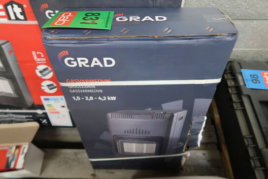 Gasvarmeovn 4,2 kW - Grad