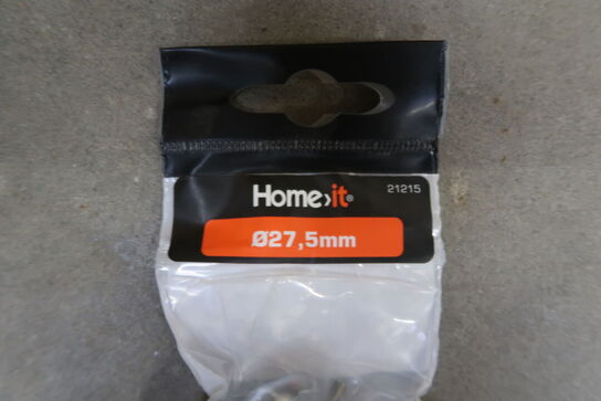 6 pk. HOME It møbelknop Ø27,5 x 30 mm krom