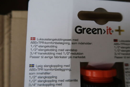 5 pk. Green>it PLUS Slangekoblingssæt PLUS - 3 dele