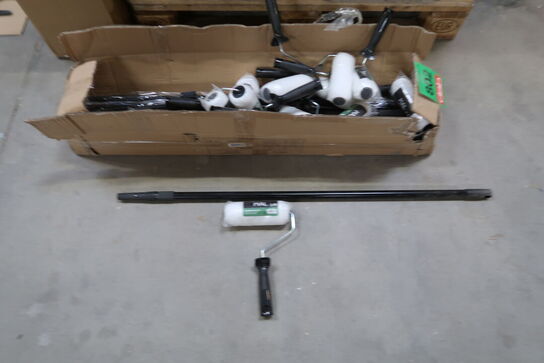 11 sæt MAL MALERRULLE MED TELESKOPSTANG 18 CM